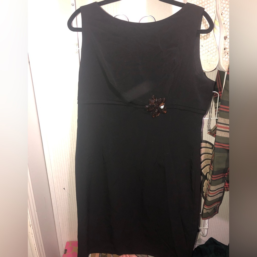 Black sheath dress